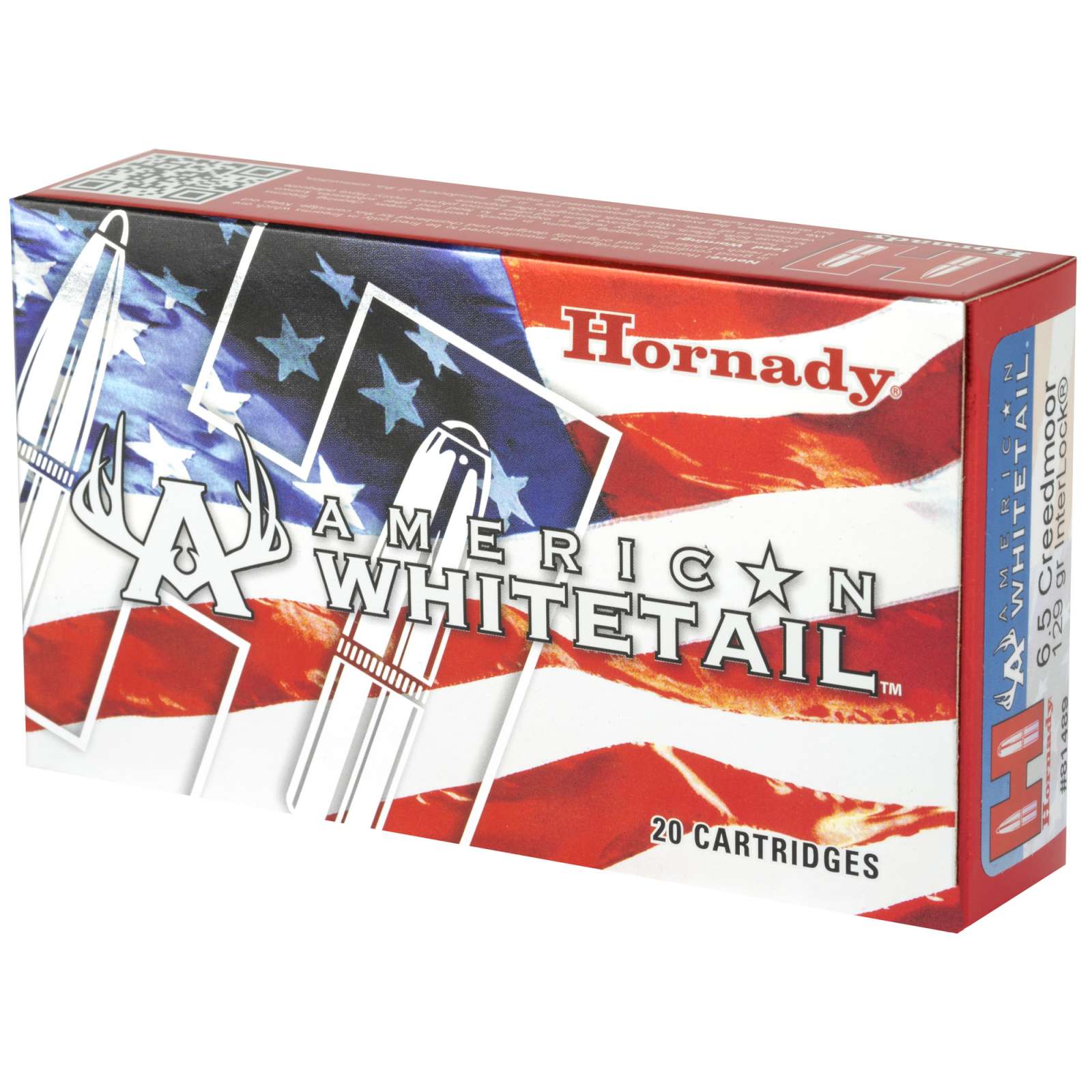 Hornady 81489 American Whitetail  6.5 Creedmoor 129 gr InterLock Spire Poin-img-2