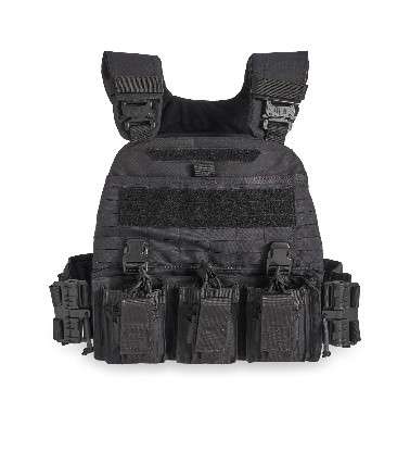 GUARD DOG BODY ARMOR PITBULL PLATE CARRIER BLACK ADJUSTABLE - Guard Dog Body Armor