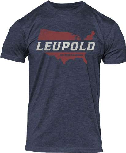 Leupold 180439 American Original T-Shirt Navy Heather 2XL Short Sleeve - Leupold