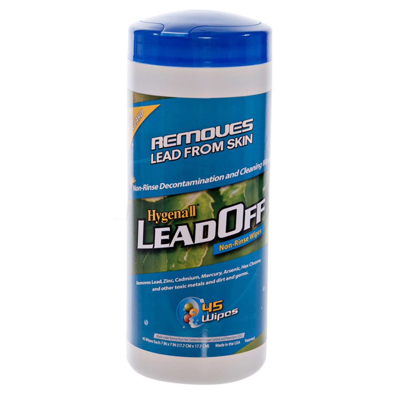 LEADOFF WIPES 45 WIPES PER CANISTER 12 CANISTERS IN CASE HYGENALL