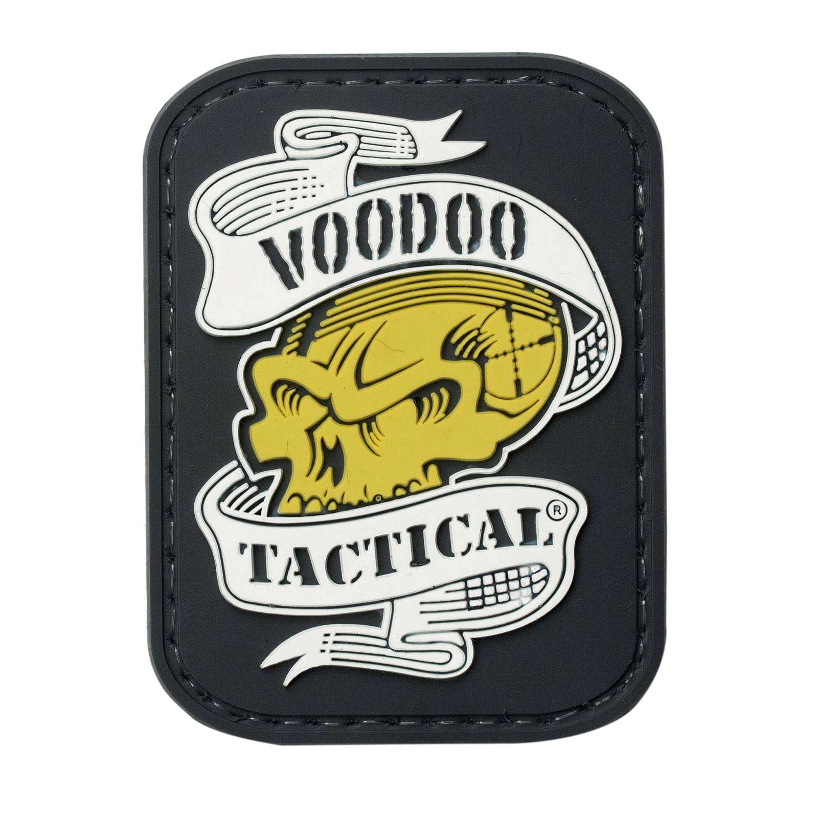 VOODOO TACTICAL VOODOO SKULL WITH RIBBON RUBBER PATCH - Voodoo Tactical