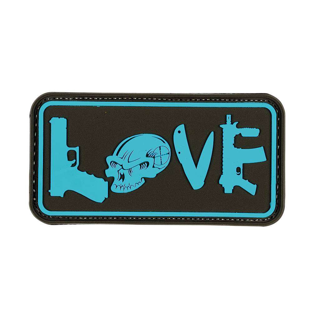 VOODOO TACTICAL TACTICAL LOVE - RUBBER PATCH - TURQUOISE - Voodoo Tactical