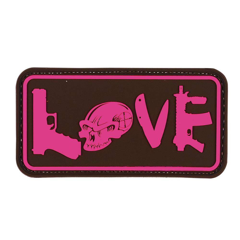 VOODOO TACTICAL TACTICAL LOVE - RUBBER PATCH - FUCHSIA - Voodoo Tactical