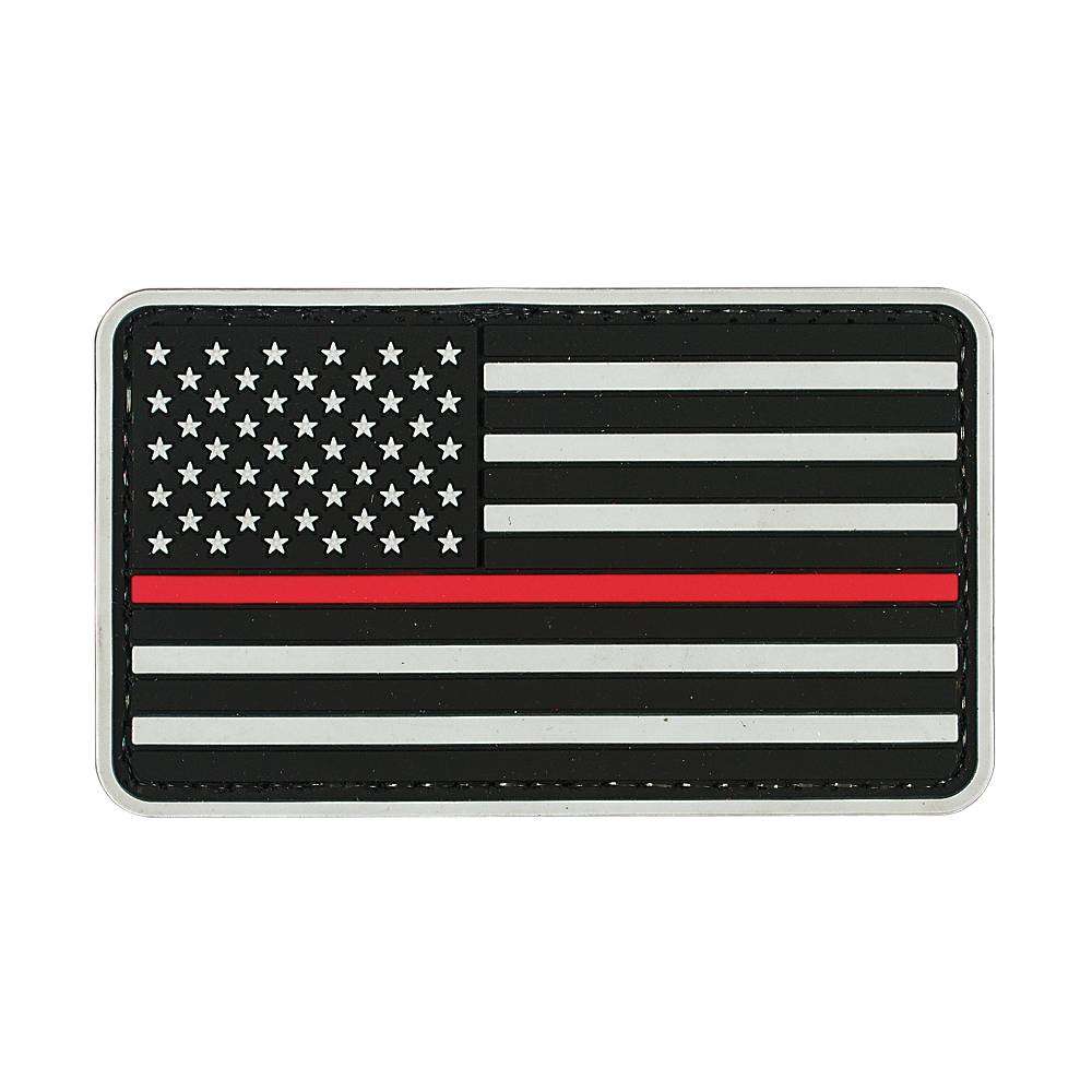 VOODOO TACTICAL AMERICAN FLAG RED LINE - RUBBER PATCH - Voodoo Tactical