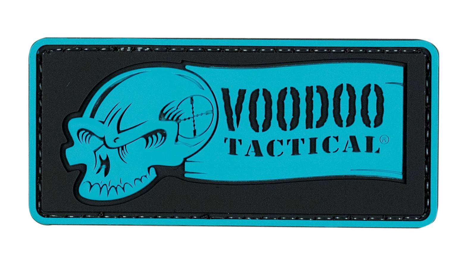 VOODOO TACTICAL VOODOO RIBBON LOGO - RUBBER PATCH - TURQUOISE - Voodoo Tactical