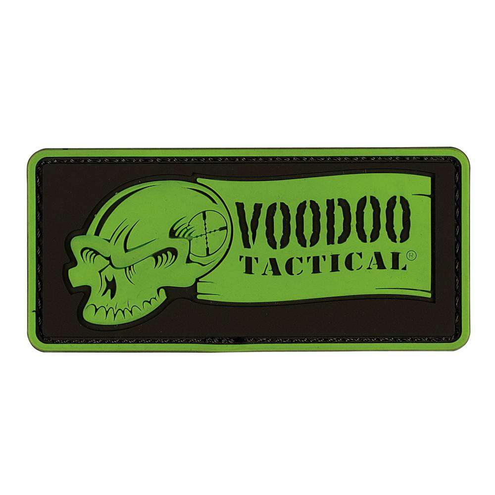 VOODOO TACTICAL VOODOO RIBBON LOGO - RUBBER PATCH - HI-VIZ GREEN - Voodoo Tactical