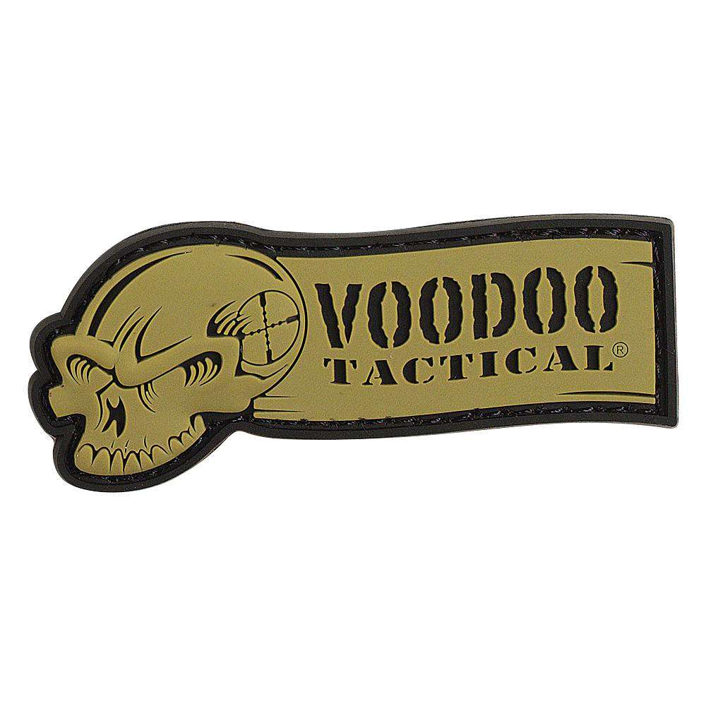 VOODOO TACTICAL RUBBER PATCH - VOODOO TACTICAL RIBBON LOGO (COYOTE) - Voodoo Tactical