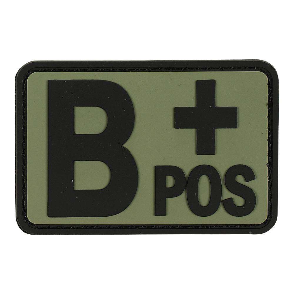 VOODOO TACTICAL BLOOD TYPE RUBBER PATCH (B+ POS/OD) - Voodoo Tactical