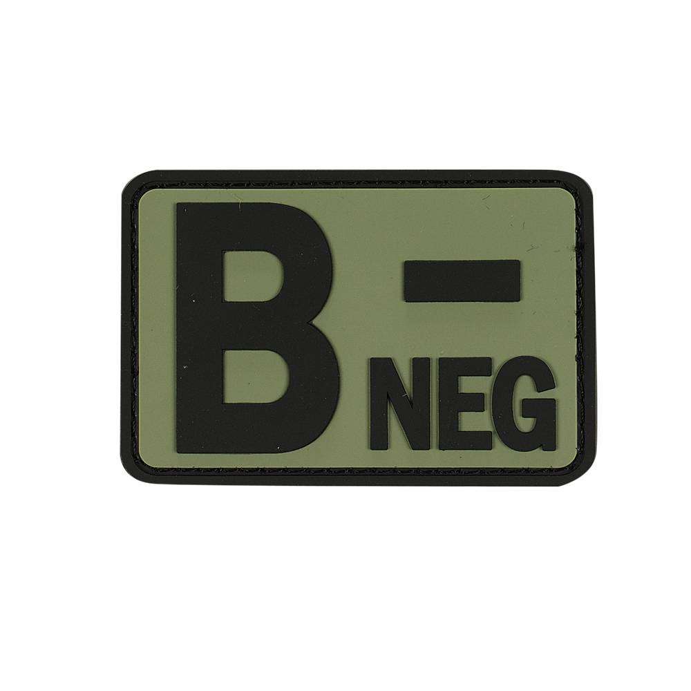 VOODOO TACTICAL BLOOD TYPE RUBBER PATCH (B- NEG/OD) - Voodoo Tactical