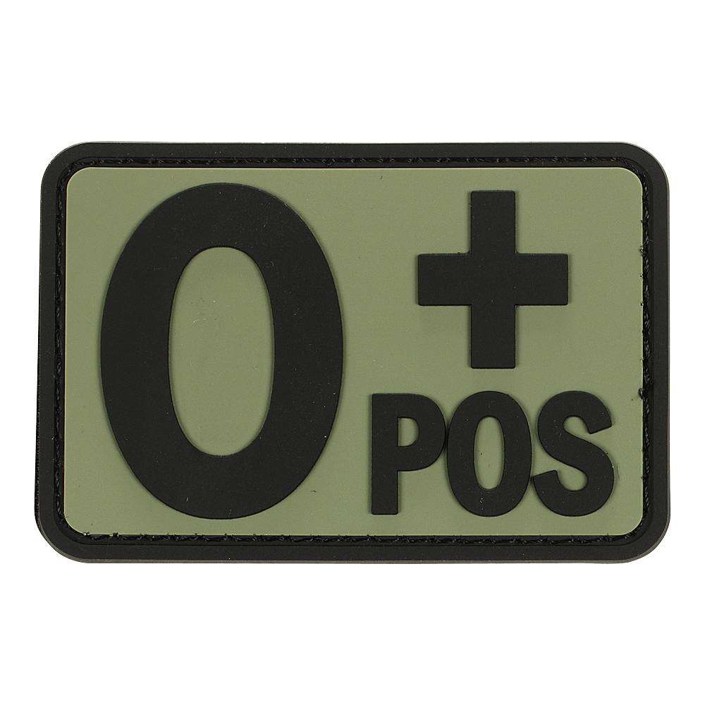 VOODOO TACTICAL BLOOD TYPE RUBBER PATCH (O+ POS/OD) - Voodoo Tactical