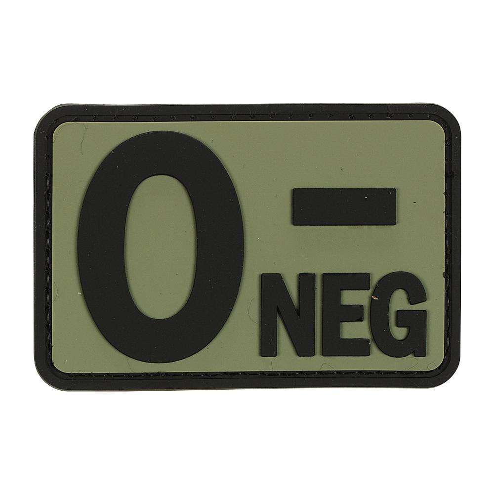 VOODOO TACTICAL BLOOD TYPE RUBBER PATCH (O- NEG/OD) - Voodoo Tactical