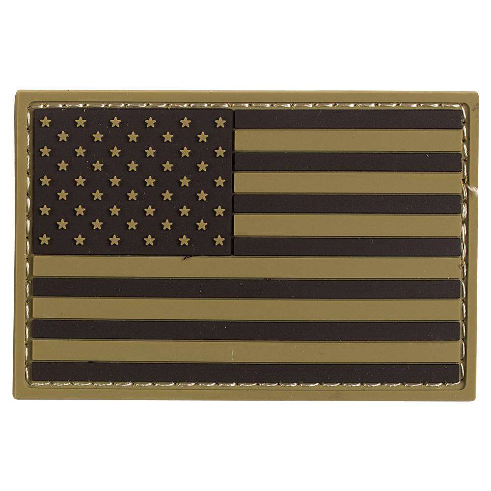 VOODOO TACTICAL RUBBER PATCH - USA FLAG (COYOTE) - Voodoo Tactical