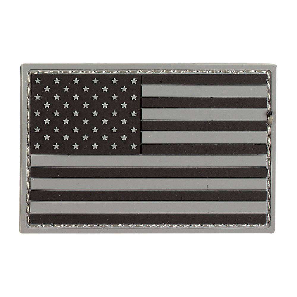 VOODOO TACTICAL RUBBER PATCH - USA FLAG (GRAY) - Voodoo Tactical