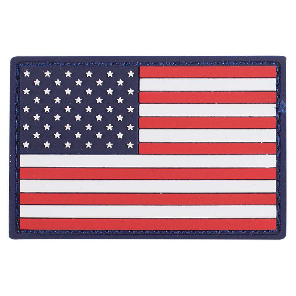 VOODOO TACTICAL RUBBER PATCH - USA FLAG (RED/WHITE/BLUE) - Voodoo Tactical