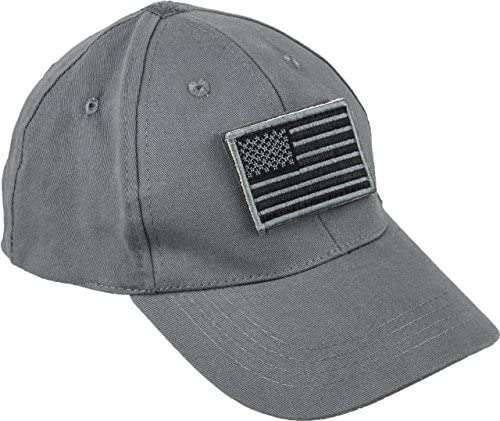 VOODOO TACTICAL VOODOO CAP WITH REMOVABLE FLAG PATCH (GRAY) - Voodoo Tactical