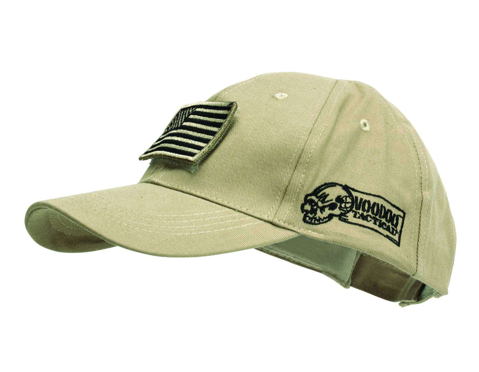 VOODOO TACTICAL VOODOO CAP WITH REMOVABLE FLAG PATCH (SAND) - Voodoo Tactical