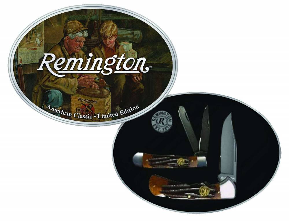 REMINGTON AMERICAN CLASSIC 2KNIFE SET W/TIN Range USA