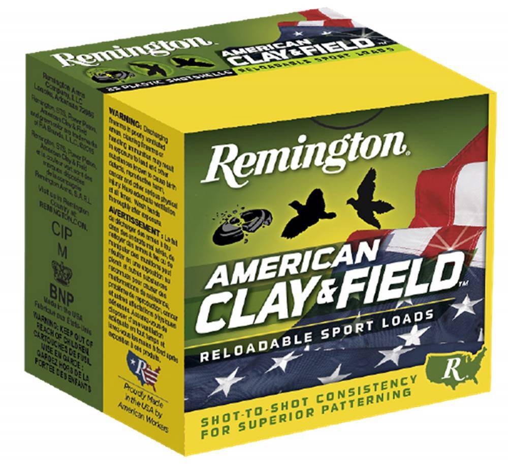 Remington Ammunition American Clay and Field Sport Loads 12 Gauge 2.75" 1-1/8 oz 9 Shot 25 Bx/ 10 - Remington