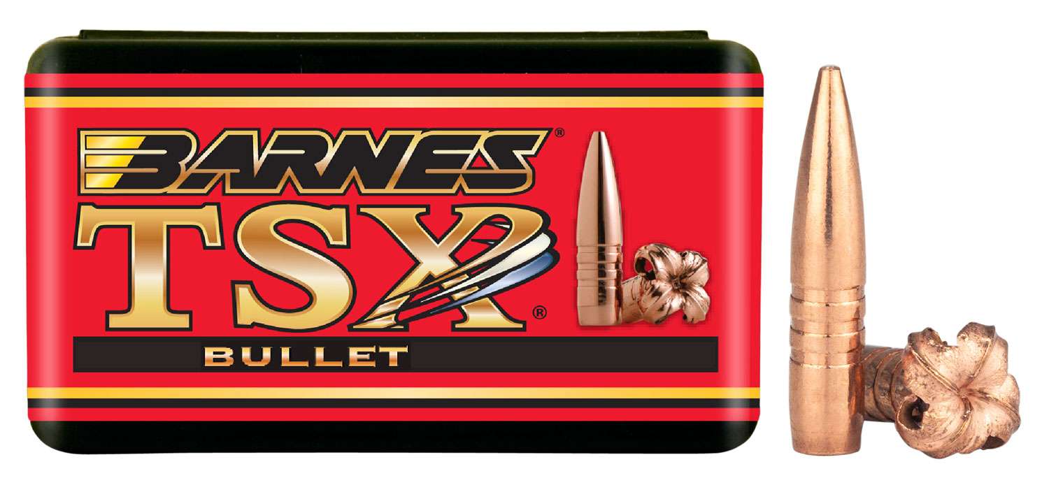 Barnes Bullets 30222 TSX 25 Caliber 257 100 GR TSX Boat Tail 50 Per 