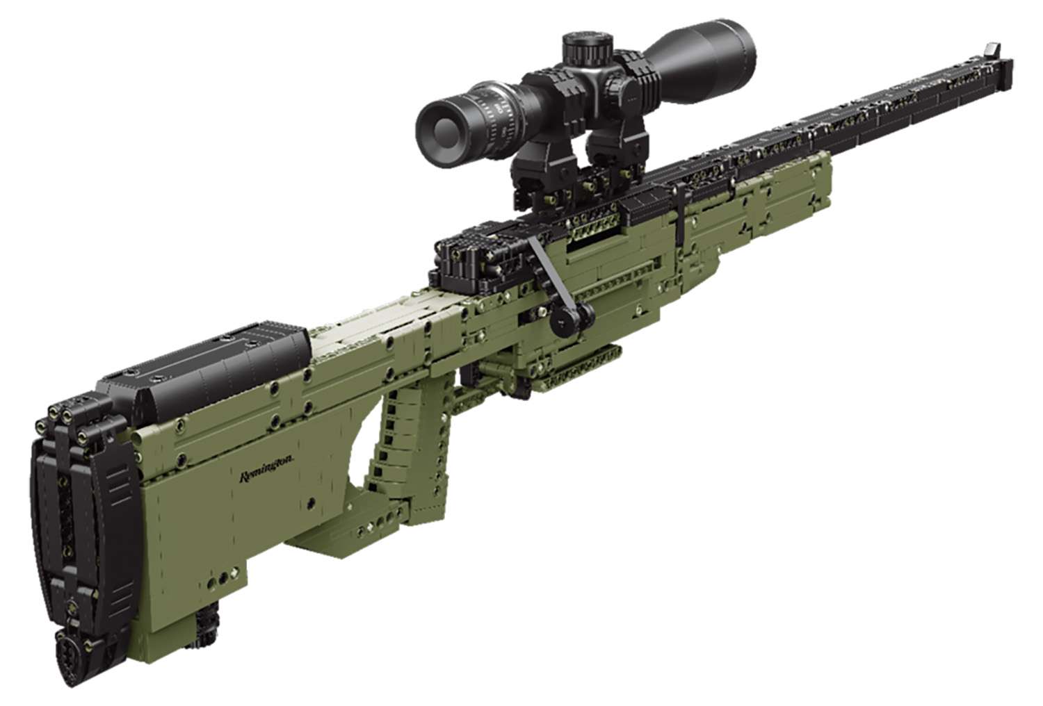Remington Toys RM-1001 Remington Building Blocks Sniper Rifle OD Green ...