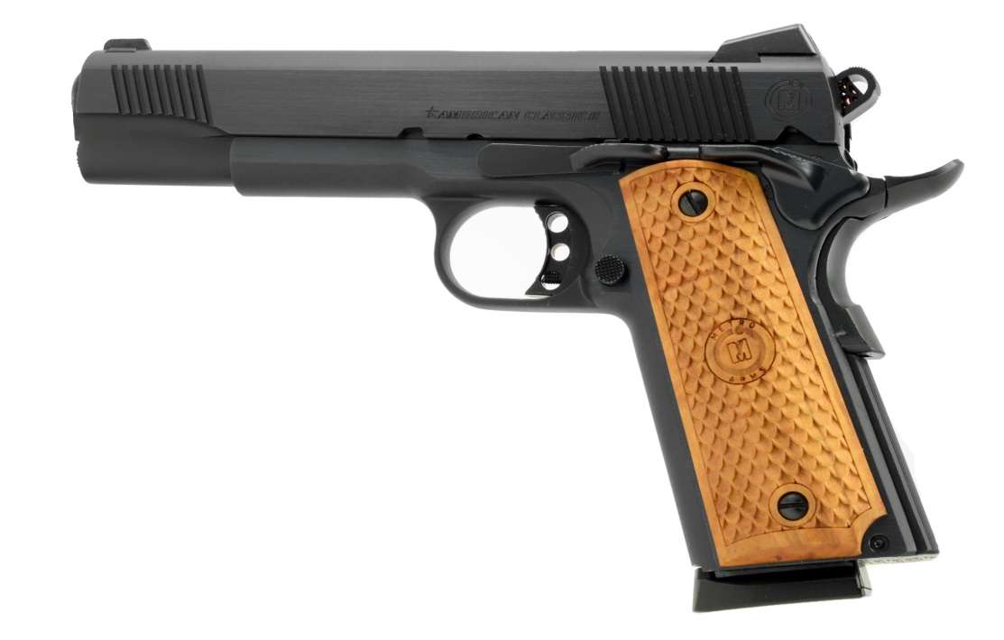 AMERICAN CLASSIC II 1911 HGA 9MM 5 IN BBL ADJ RS BLUE 1/9RD MAG - Semi ...