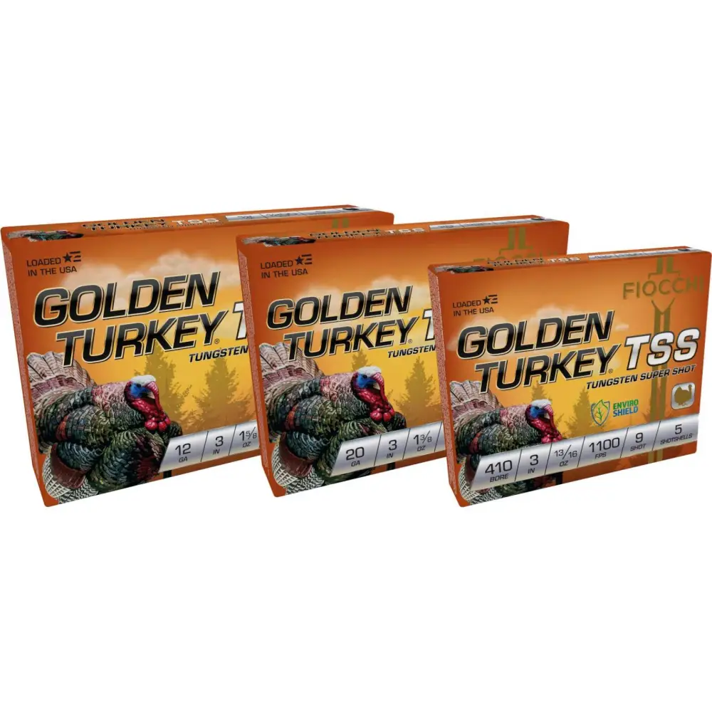 Fiocchi Golden Turkey TSS Shotgun Ammo 410 Gauge 3 in 13/16 oz #9