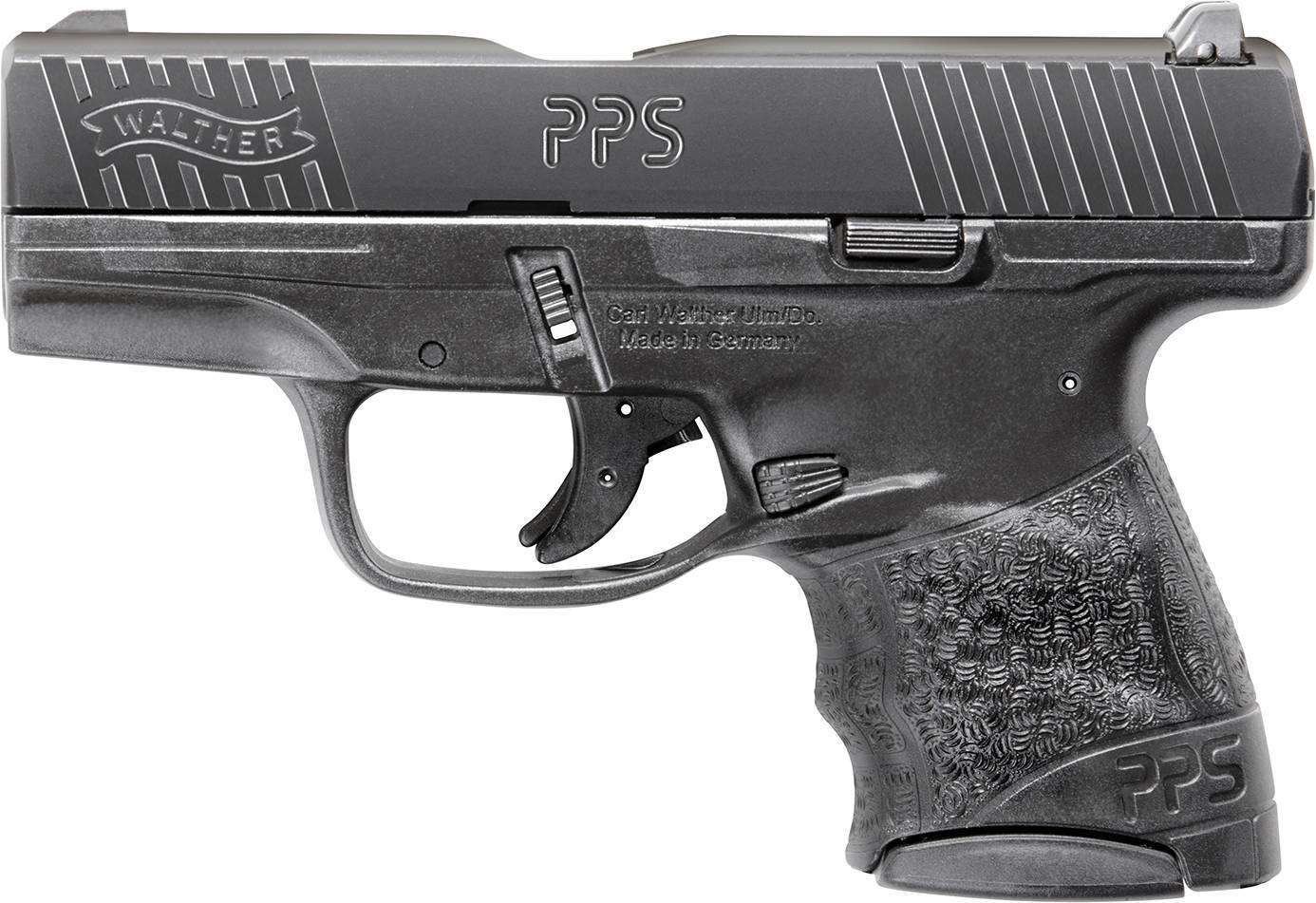 WALTHER PPS M2 9MM 3.2" BBL BLK POLY FRAME 1-6RD AND 1-7RD MAG HGA - Walther Arms