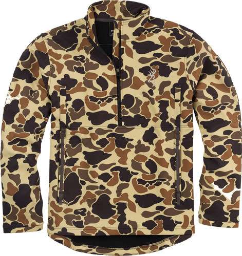 Browning 1/4 ZIP Wicked Wings SMOOTHBORE VINTAGE TAN CAMO 2XL