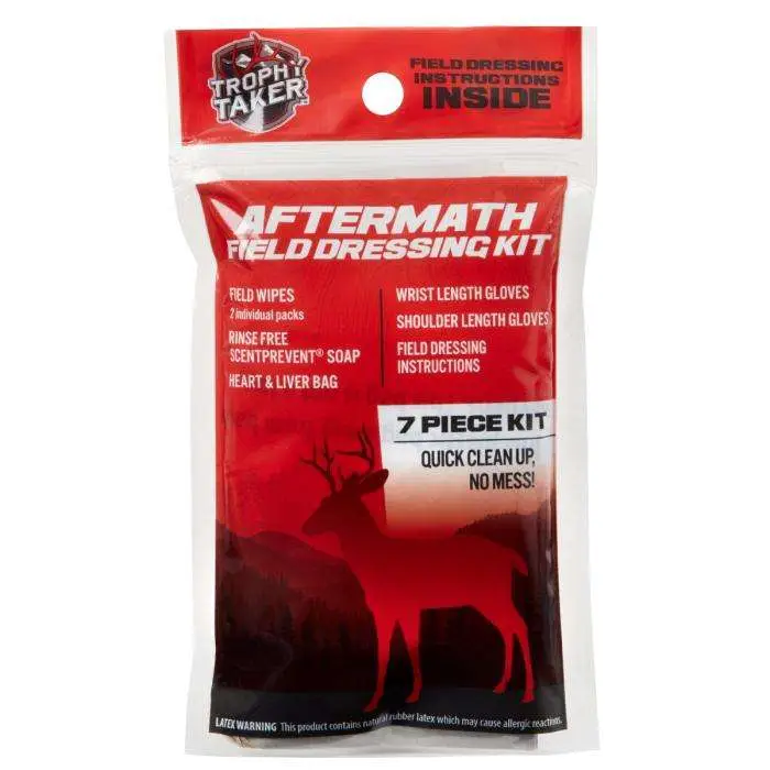 Deer Game Bags For Hunting - Blood Red Canvas Meat Bags With Drawstring For Field Dressing