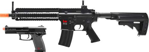 UMAREX HK 416 COMBAT KIT AEG AIRSOFT ELECTRIC POWERED BLACK - 