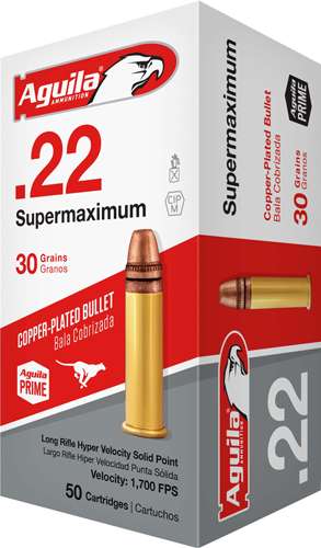 AGUILA AMMO .22LR CASE LOT SUPER MAX 30GR. LDRD 1000RD CS - Aguila