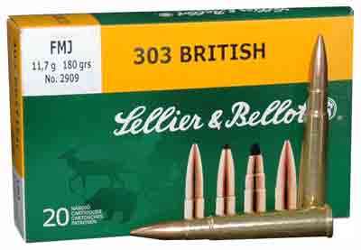 S&B AMMO .303 BRITISH 180GR. FMJ 20-PACK - 