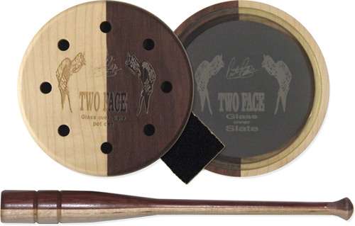 PITTMAN GAME CALLS TWO FACE GLASS POT TURKEY CALL - 