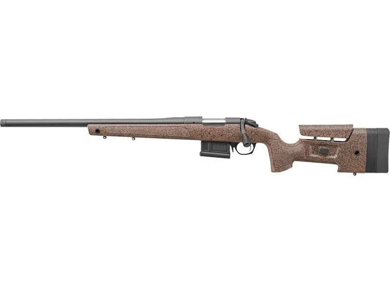 Bergara B14S352LC B-14 HMR 6.5 Creedmoor 5+1 22" Threaded Barrel, Graphite Black Cerakote, Black Speckled Brown Molded Stock, Left Hand - Bergara - 6.5 Creedmoor