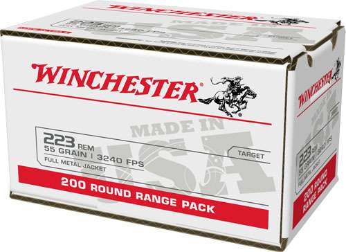 WIN AMMO USA .223 CASE LOT 55GR. FMJ 800RD CASE - 