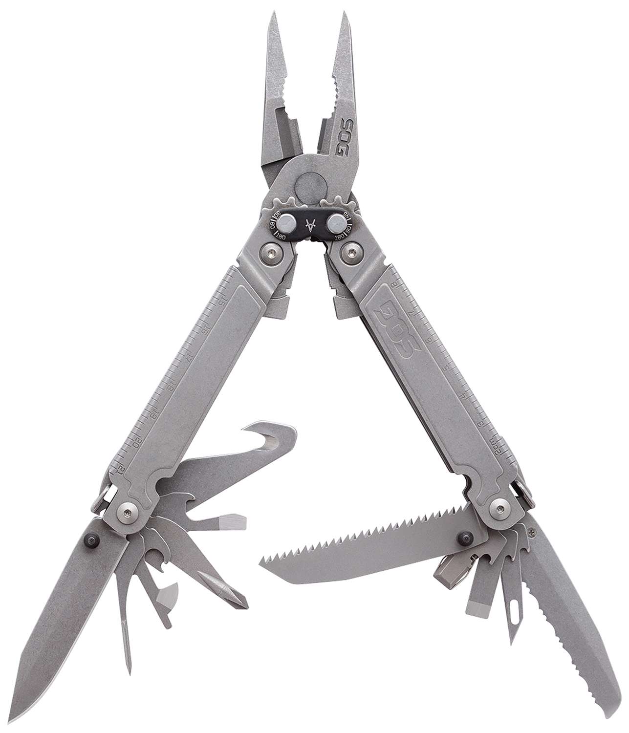 SOG POWERACCESS ASSIST STONE WASHED MULTI TOOL W/ NYLON SHEATH 21 TOOL