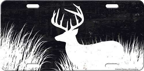 RIVERS EDGE LICENSE PLATE DEER SILHOUETTE - 