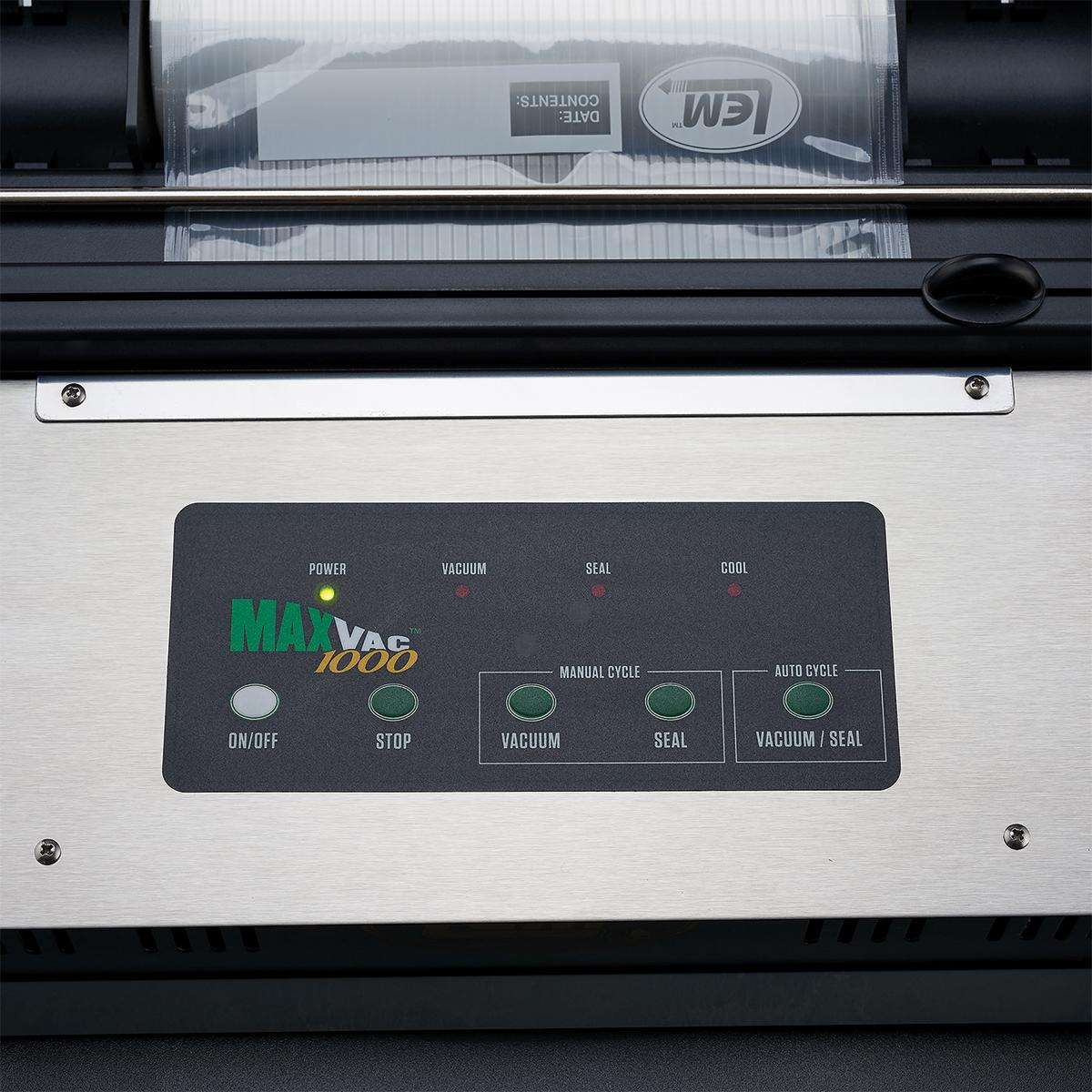 LEM Products Maxvac 1000 Vacuum Sealer w/Bag Holder & Cutter MAD