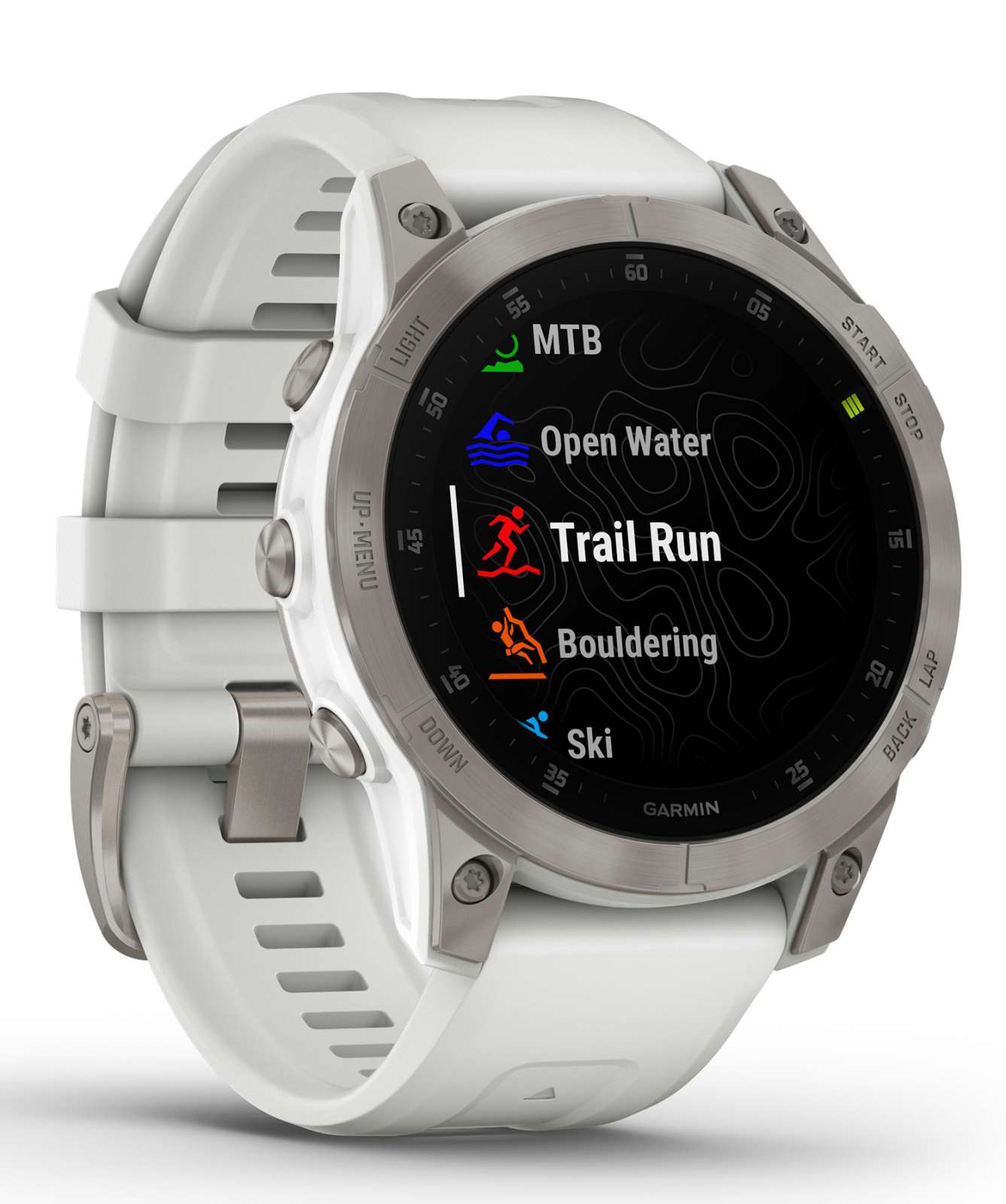 GARMIN 010-02582-20 EPIX (GEN 2) SAPPHIRE WHITE TI | The Castle Arms