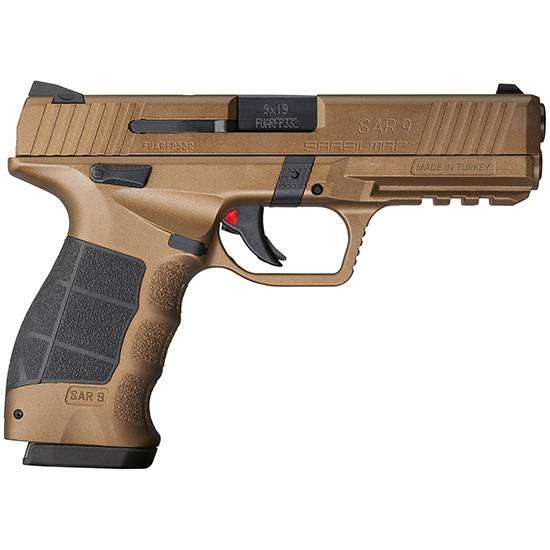 SAR SAR9 HGA 9MM 4.4IN BBL BRONZE CERAKOTE 2/10RD MAG - Sar Usa