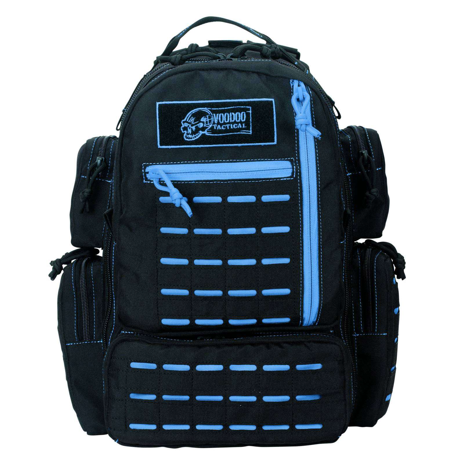 VOODOO TACTICAL MINI TOBAGO PACK WITH DIE CUT MOLLE (BLACK WITH BLUE) - Voodoo Tactical