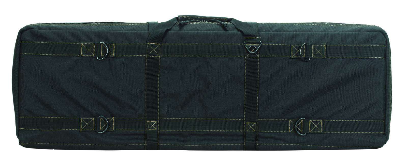 VOODOO TACTICAL 36" PADDED WEAPONS CASE WITH DIE CUT MOLLE(BLACK WITH COYOTE) - Voodoo Tactical