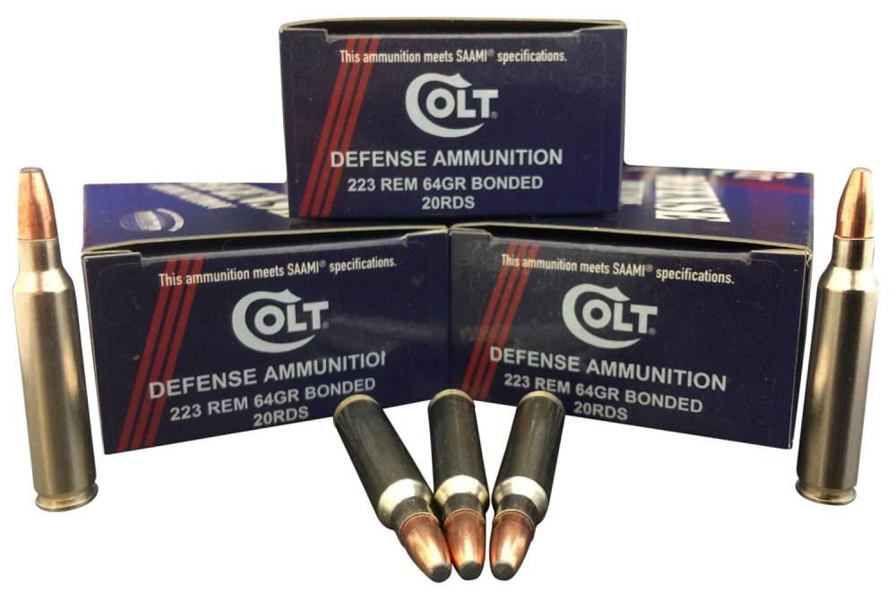Colt Ammo Defense 223 Rem 5 56 NATO 64 GR BTHP 20 Bx 50 Cs DACK Outdoors Colt Ammo Defense 223 Rem 5 56 NATO 64 GR BTHP 20 Bx 50 Cs DACK Outdoors