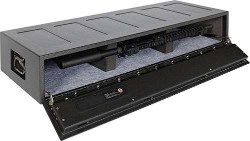 Hornady 98190 Rapid Safe AR GunlockerElectronic RFID Black 16 Gauge Steel