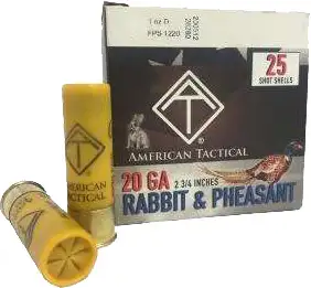 ATI GAME LOAD AMO 20GA #7.5 1 OZ 2.75 DRAM 2 3/4" 250RD CASE