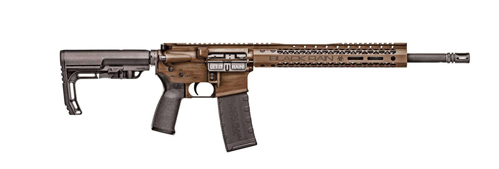 BLACK RAIN FUSION HGA 5.56 12.5IN BBL BRONZE BATTLEWORN SBA3 BRACE - Black Rain