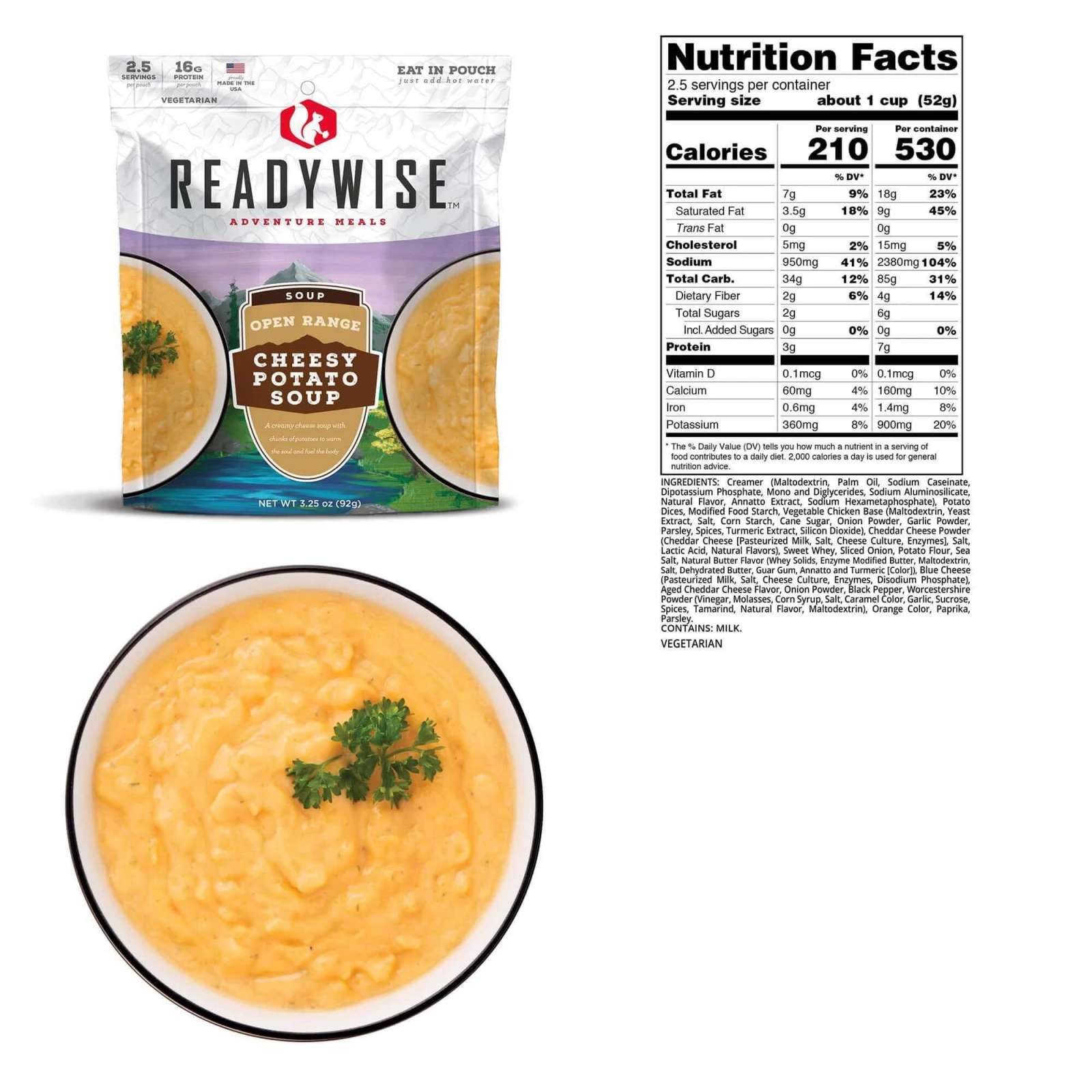 Readywise Open Range Cheesy Potato Soup - Readywise Company