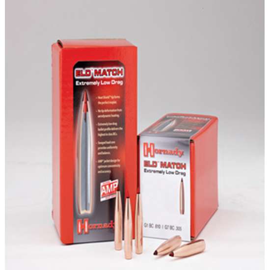 Hornady 26177 ELD Match 6.5mm .264 130 gr Extremely Low Drag-Match 100 Per-img-0