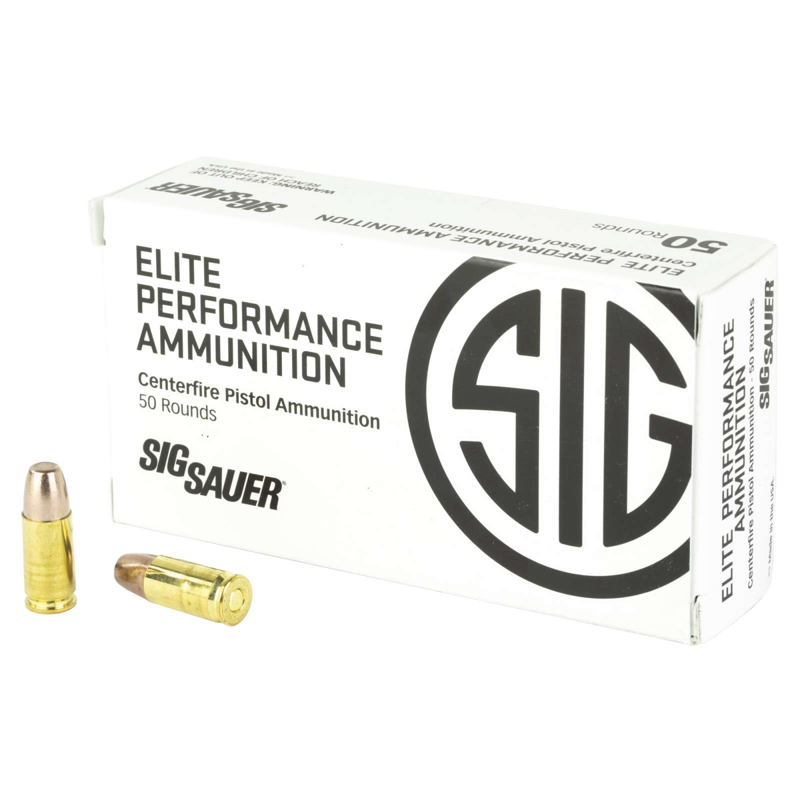 SIG AMMO 9MM +P 90GR FRANG 50/1000 - Sig Sauer