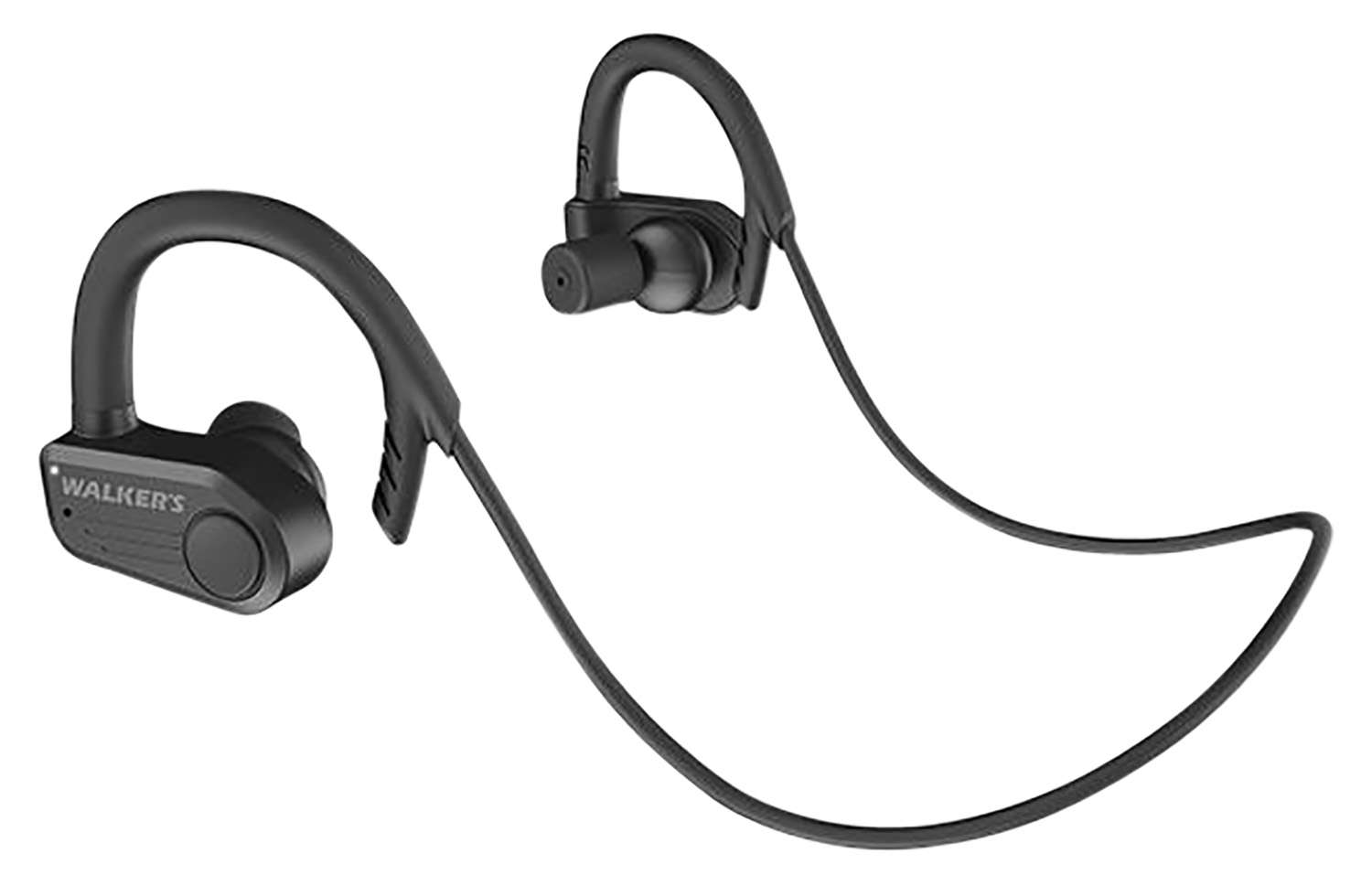 Walker's Sport Earbuds Plastic/Rubber In The Ear Black with Bluetooth
